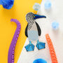 Blue Footed Booby Embroidered Patch, thumbnail 1 of 2
