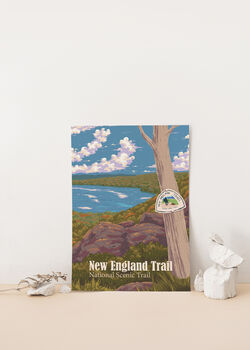 New England National Scenic Trail USA Travel Poster, 2 of 8