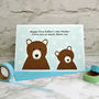 'Daddy Bear' Personalised First Father's Day Card, thumbnail 1 of 2