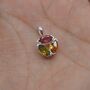Pink Green Mixed Tourmaline Pendant: October Birthstone, thumbnail 8 of 10