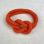 Fair Trade Handmade Glass Bead Knot Tube Bracelet, thumbnail 5 of 12