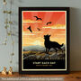 German Shepherd Limited Edition Beach Sunset Gift Print, thumbnail 8 of 9