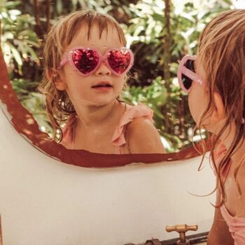 Childs Pink Heart Sunglasses, 4 of 4