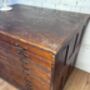 1944 Oak Architects Plan Chest, thumbnail 5 of 5