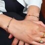 Multicolour Gemstone Crystal Gold Plated Bracelet, thumbnail 5 of 8