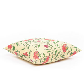 Firdos Floral Yellow Cushion Cover, 3 of 4