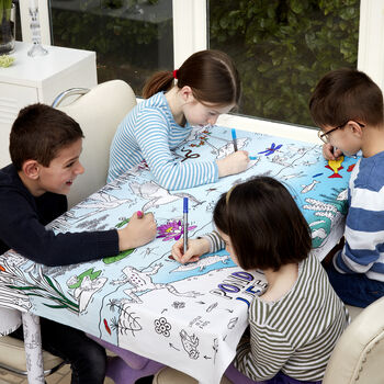 Colour In Nature And Wildlife Tablecloth Kit + 10 Pens, 5 of 7