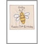 Personalised Bumble Bee Birthday Card For Her Or Him, thumbnail 6 of 12