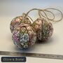 Handmade Fabric Christmas Baubles, thumbnail 5 of 5