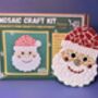 Father Christmas Mosaic Craft Kit, thumbnail 1 of 2