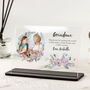 Personalised Grandma Floral Photo Acrylic Plaque, thumbnail 1 of 3