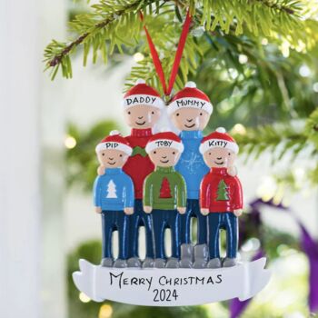 Personalised Family Christmas Jumper Decoration, 2 of 4