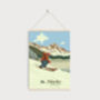 St Moritz Ski Resort Switzerland Travel Poster Print, thumbnail 6 of 8