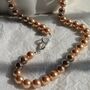 Pink Neutral Elegant Pearl Necklace, thumbnail 1 of 4