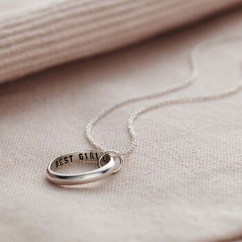 Personalised Secret Script Ring Necklace, 5 of 12