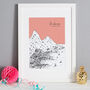 Personalised St Lucia Print, thumbnail 1 of 9