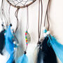 Turquoise And Black Dream Catcher Wall Decor, thumbnail 1 of 6