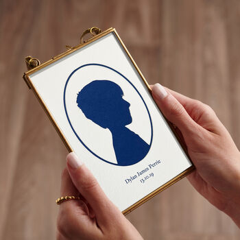 Personalised Papercut Cameo Portrait Framed Print, 2 of 4
