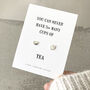 Silver Tea Earrings. Tea Lover Gift, thumbnail 1 of 4