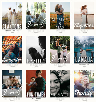 Personalised Photo And Words Family Print, 4 of 12