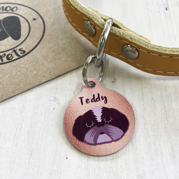 Copper Effect Dog ID Tag Personalised, 2 of 10