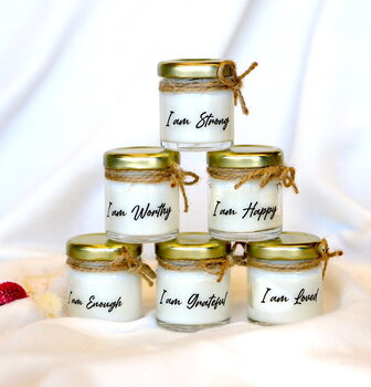 I Am Loved Mini Affirmation Candle, 2 of 2