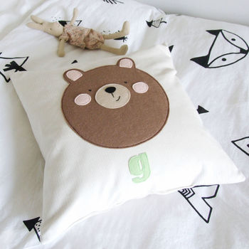 Personalised Bear Nursery Cushion, 2 of 5