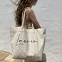 Personalised Large Canvas Tote Bag, thumbnail 1 of 5
