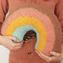 Knitted Rainbow Pillow, thumbnail 2 of 7