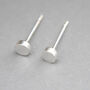 Recycled Silver Dot Earrings, thumbnail 5 of 5