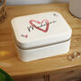 Personalised Heart Travel Jewellery Box For Her, thumbnail 3 of 6