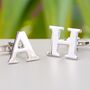 Personalised Alphabet Initial Cufflinks, thumbnail 1 of 10