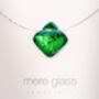 Emerald Green Glass Pendant Necklace, thumbnail 1 of 10