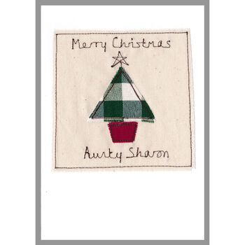 Personalised Christmas Tree Card For Him Or Her, 11 of 12