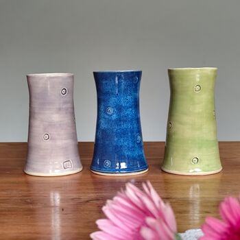 50th Birthday Anniversary Vase With Ceramic Tag, 6 of 8