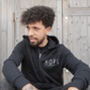 'Hope, Never Give Up' Black Unisex Zip Hoodie, thumbnail 2 of 2