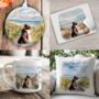 Personalised Red Staffordshire Bull Terrier Dog Beach Walk Collection, thumbnail 1 of 8