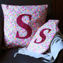 Pink Liberty Fabric Cushion Ideal Gift For Girls, thumbnail 2 of 10