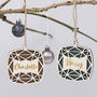 Personalised Wooden Paper Cut Christmas Decoration, thumbnail 2 of 4