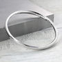 Personalised Chunky Sterling Silver Bangle, thumbnail 7 of 10