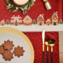 Christmas Table Runner Red Gingerbread, thumbnail 6 of 8