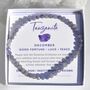 Birthstone Crystal Bracelet Gift December Tanzanite, thumbnail 1 of 4