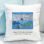 Personalised Photo Cushion Gifts Child's Drawing, thumbnail 1 of 10