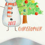 Personalised Christmas Decoration Snowman, thumbnail 3 of 3
