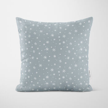 Personalised Blue Woodland Christmas Cushion, 5 of 7