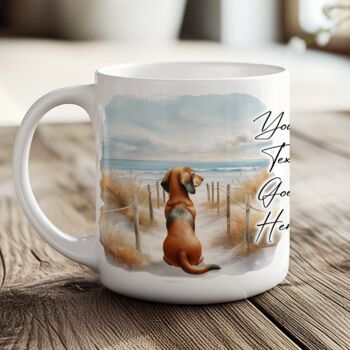 Personalised Dachshund Dog Beach Walk Collection, 5 of 9
