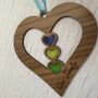 Customised Wood And Resin Heart Wall Hanging, thumbnail 4 of 6