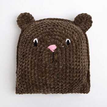 Teddy Bear Cushion Easy Crochet Kit, 4 of 10