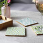 Set Of Patterned Bamboo Coasters For Him, thumbnail 6 of 12