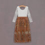Enchanted Fall Long Sleeve Dress With Closed Back, thumbnail 5 of 7
